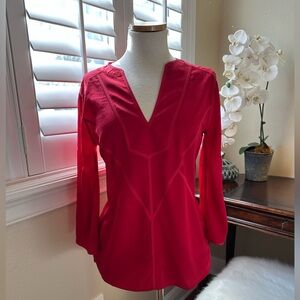 BCBG Red Blouse Size XS